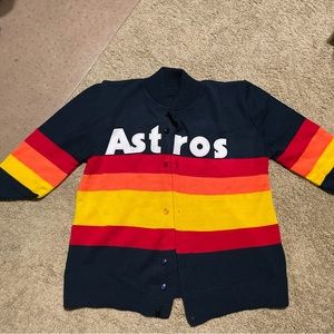 Houston Astros button down sweater. Size L/XL-Unisex, $75.